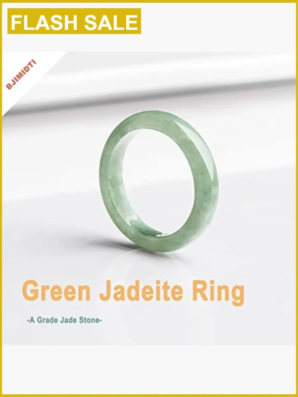 Real A Jade Band Ring 3-13 Sizes Natural Green Stone Slim Stackable